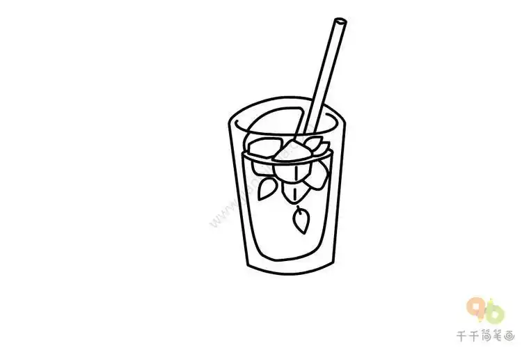 简笔画冷饮简笔画图片教程饮品简笔画