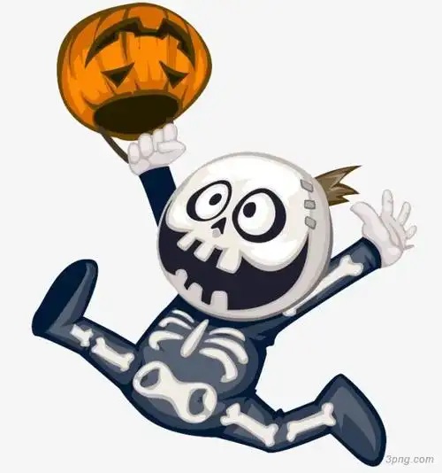 万圣节小鬼png素材透明免抠图片-节日元素