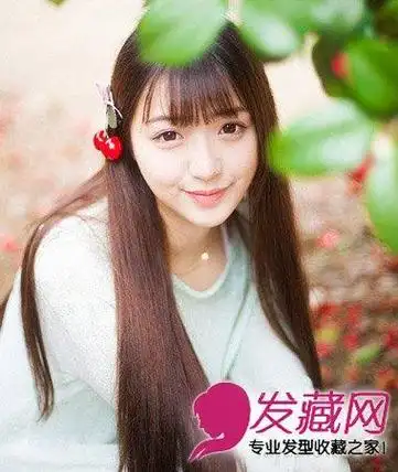 方脸适合淑女范直发发型小清新范儿的披肩长发