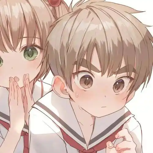 动漫情头,甜蜜宠溺的动漫双人互动情侣头像