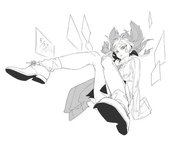 绘画素材动漫插画人物姿势线稿大放送冬日里的周末在家肝就完事