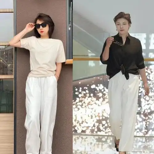 夏季可以借鉴这3种穿衣技巧,时尚洋气,适合40,50岁的女人