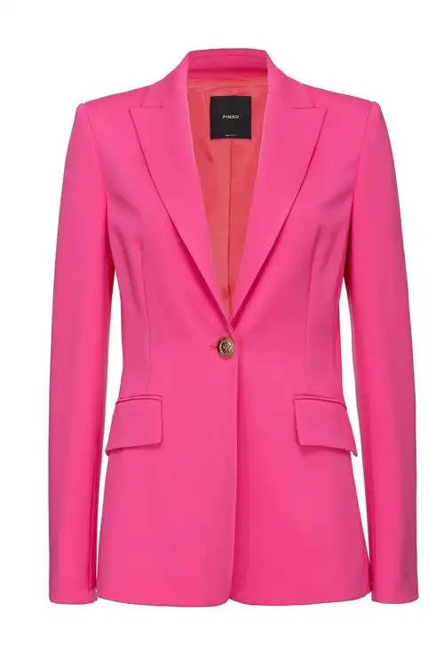 单排扣西装上衣 - 洋红色, 粉色 - large | pinko