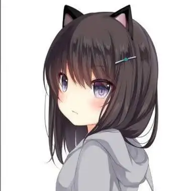 动漫头像女生可爱猫耳粉色二次元猫耳萌妹子头像