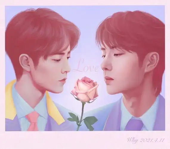 【肖战&王一博】手绘练习|插画|创作习作|why莫柒柒_原创作品-站酷