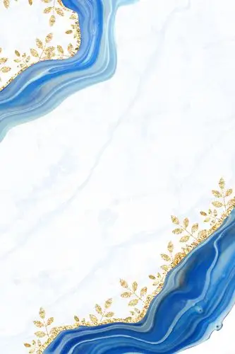 简约蓝色轻奢鎏金背景图