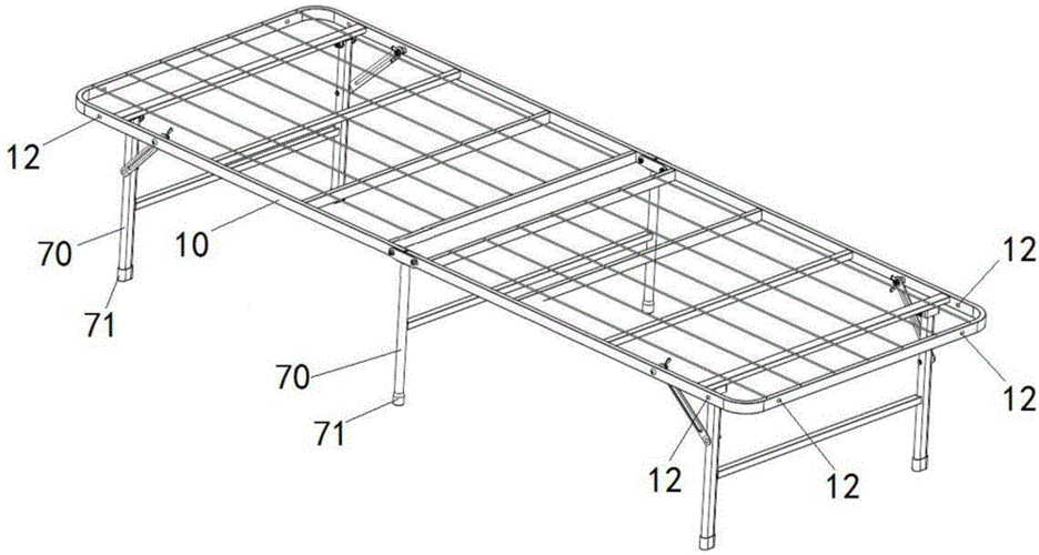 背景技术:折叠床,是利用关节原理设计,为了方便和节省体积空间,通过