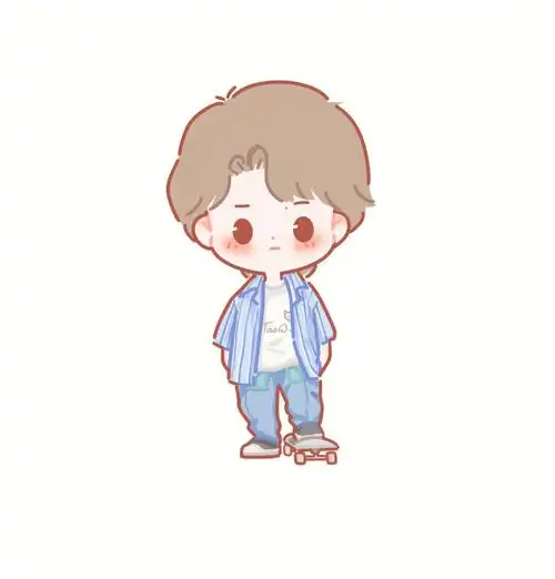 生怕画出来不够可爱,但是画帅哥真的很快乐#简笔画  #q版人物  #王