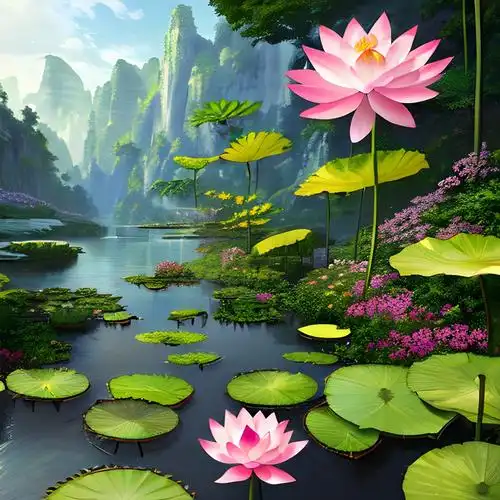 自然风景头像 荷花