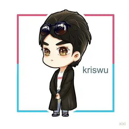 吴亦凡kris男头壁纸手绘漫画