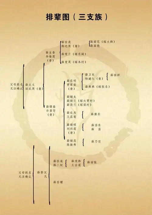 祁县涧法村薛氏家族家谱