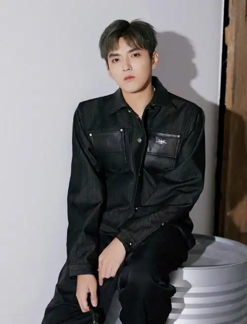 吴亦凡牛仔外套帅气少女感写真图片39