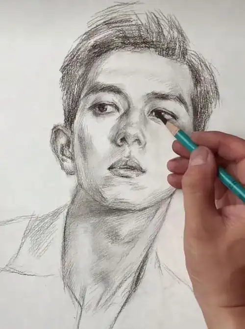 美术生画李现,看到成画,网友表示:差评!我现是单眼皮!_网易订阅