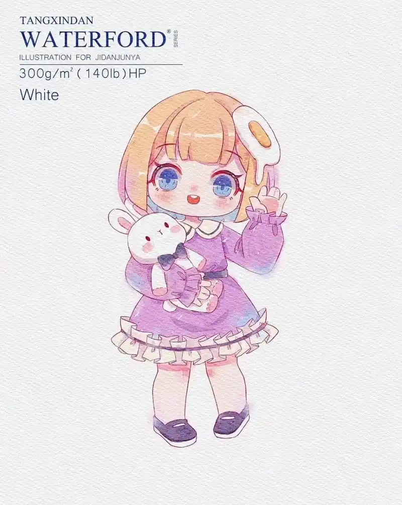 q版水彩动漫人物|可爱水彩人物 玩不会的水彩就是格外的香