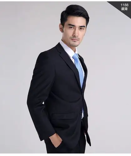 花花公子西服套装男士商务结婚职业正装大号春秋季婚庆小西装礼服