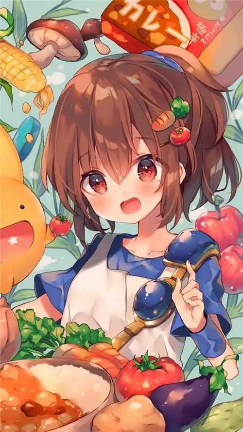 可爱呆萌二次元动漫少女手机壁纸图片