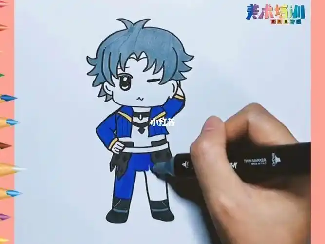 简单易学,一起来试试吧#简笔画  #画画  #绘画  #唐三  #斗罗大陆