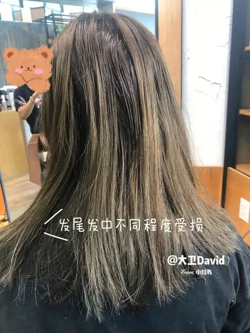 科普一下头发受损程度图34最后效果