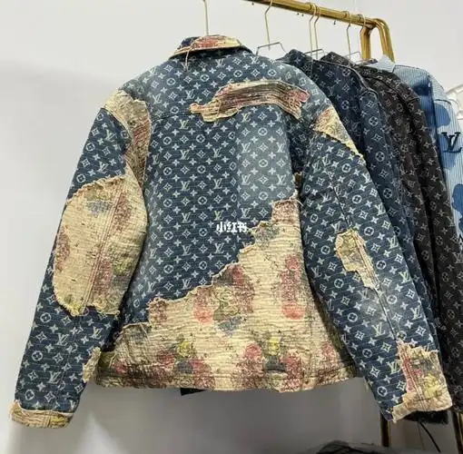 lv牛仔夹棉外套