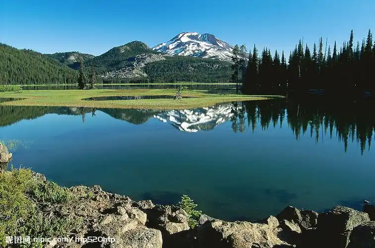 山水背景摄影图__山水风景_自然景观_摄影图库_昵图网nipic.com