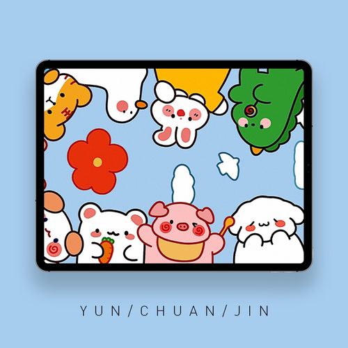 ipad iphone 高清手机平板壁纸 手绘可爱卡通动漫壁纸13张