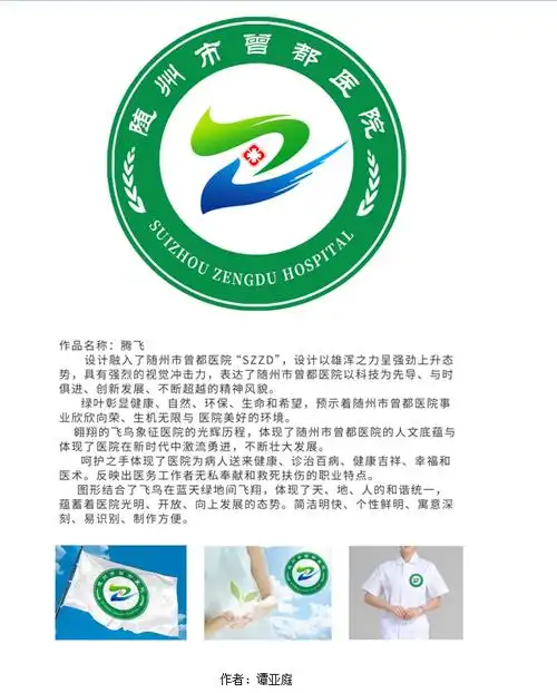 院徽设计,用丰富的造型语言,从不同的角度表达曾都医院服务理念和特色