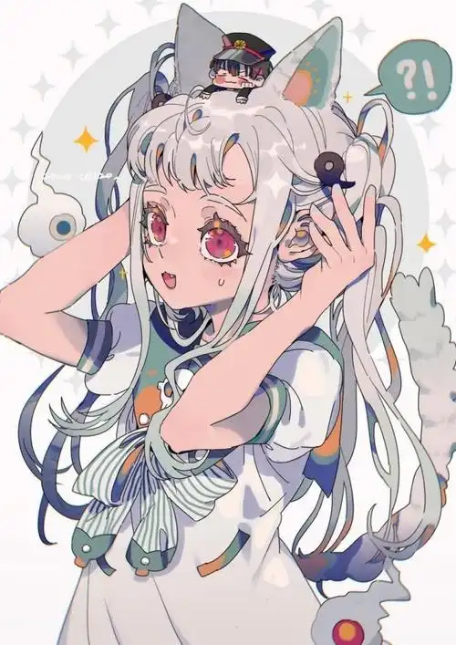 白发紫眸动漫女