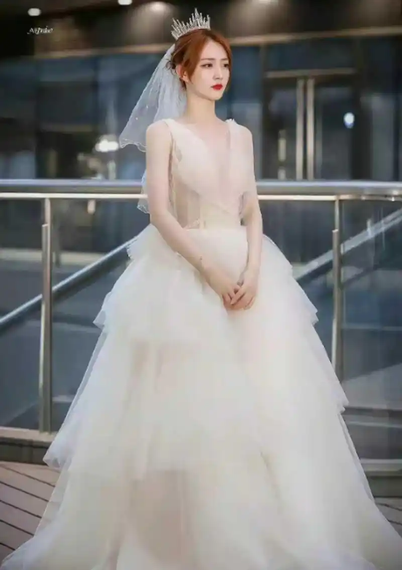 徐璐,婚纱照真漂亮.