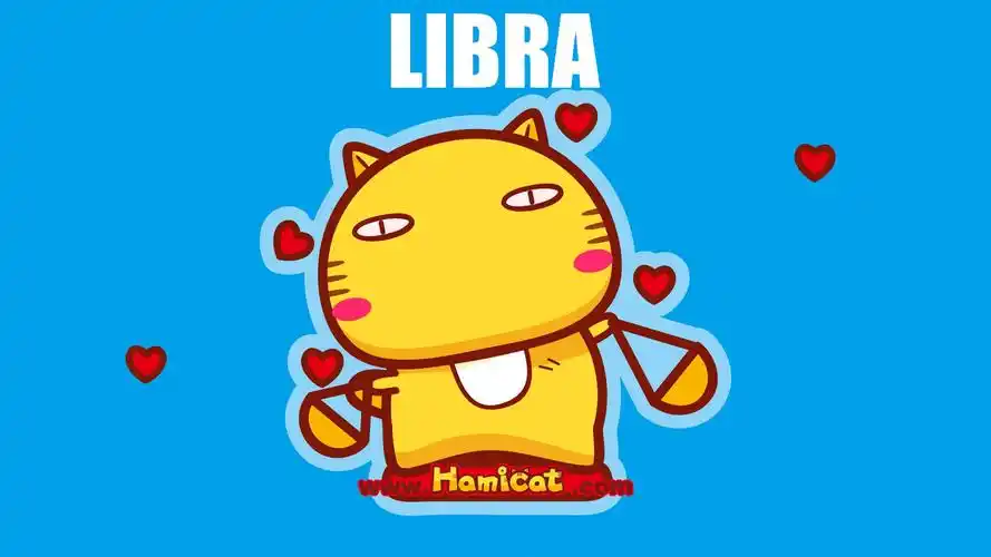 可爱卡通明星天秤座插画