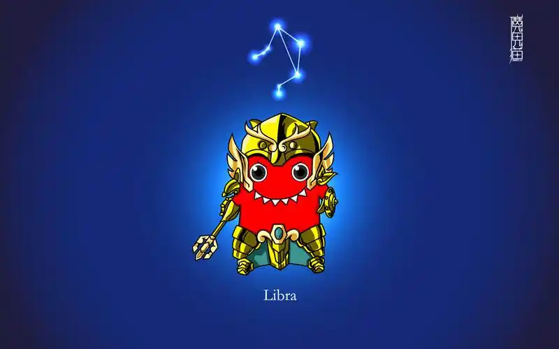 魔鬼猫,zombiescat,十二星座,可爱,萌,天秤座魔鬼猫壁纸图片