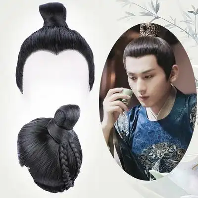 汉服古装男假发影视剧整顶短发套束发整顶唐朝精品手钩男士头套