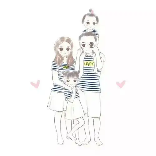 唯美微信头像一家三口和一家四口