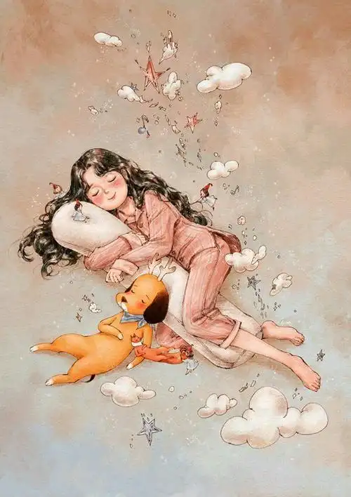 韩国插画师aeppol《森林女孩日记》