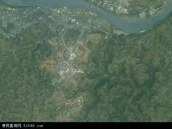 中国重庆市潼南县梓潼地图(卫星地图)