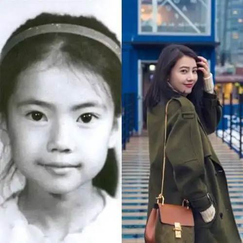 高圆圆小时候看起来就很有气质,眼睛很有神!