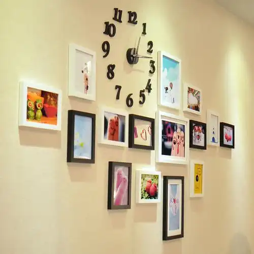 网状型 拼图型,顾名思义就是将不同照片搭配成各种图案的一种装饰