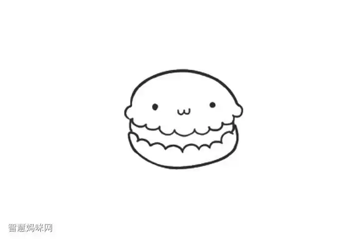 简单马卡龙简笔画画法步骤