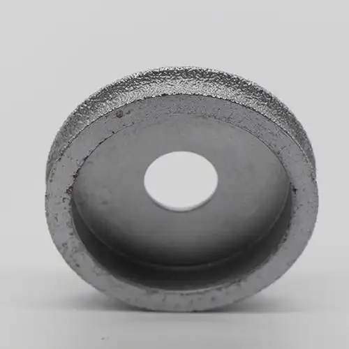 钎焊石材金刚石磨边轮凹圆边罗马柱磨轮大理石棋子边磨合磨边轮