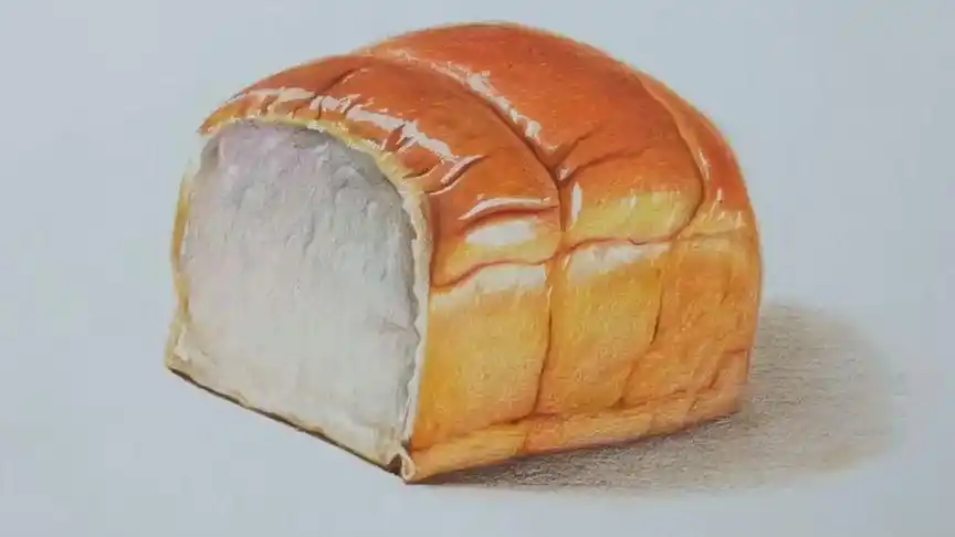 彩铅面包92的画法#彩铅画#手绘#一起学画画 #彩铅#彩铅教程#上热门