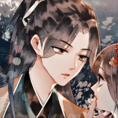 甜蜜爱情古风情侣头像动漫一左一右高清图片