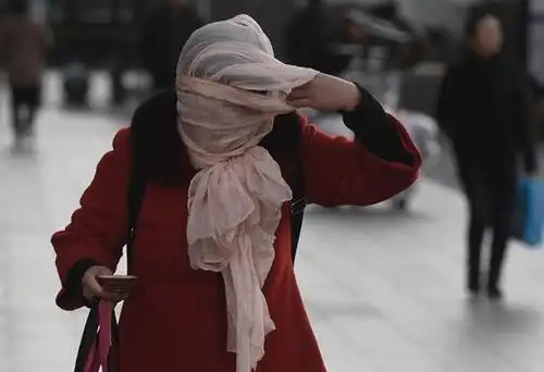 大风吹晴天空吹来寒意 京城大风和寒潮蓝色预警中