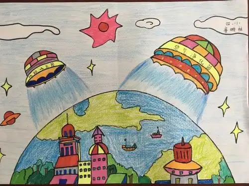 科幻画4k纸简单漂亮五年级手抄报简单漂亮的手抄报