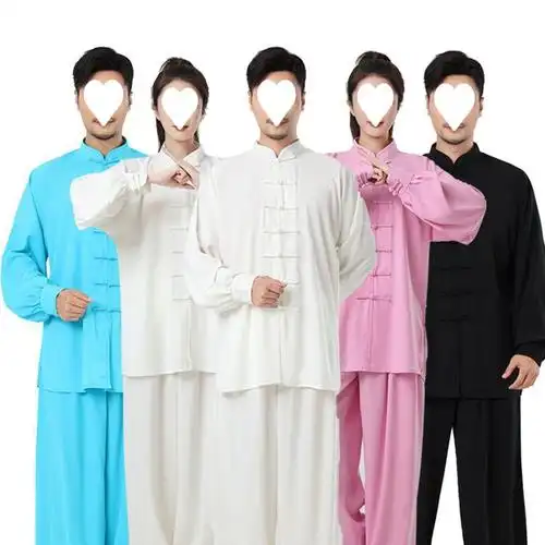 太极服太服女练功服男春太拳服装中老年短袖武术套装棉加丝独立站