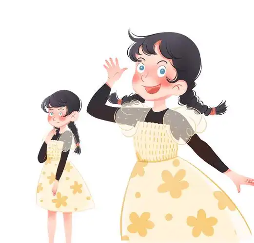 乌兹别克斯坦-教材插图-可爱的双胞胎姐妹