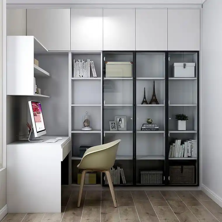 香雅庭家具现代简约书房书桌书柜整体定制储物柜书架定做整装