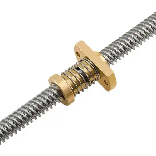 3d打印机配件t8丝杆消间隙铣边螺母t8丝杆铣边黄铜螺母消回差螺母