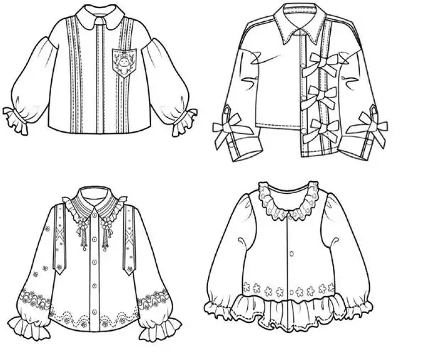 服装童装款式之儿童衬衫