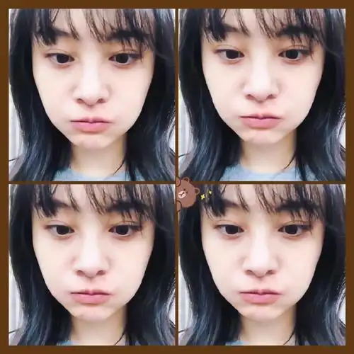 郑爽晒素颜嘟嘴可爱卖萌照,秀360度无死角超好皮肤令网友羡