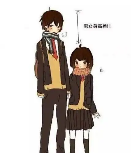 最好的男女身高差动态图片韩剧男女最萌身高差
