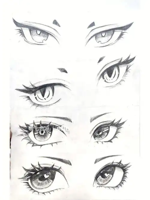 动漫眼睛  #动漫眼睛绘画  #眼睛  #动漫手绘  #儿童画